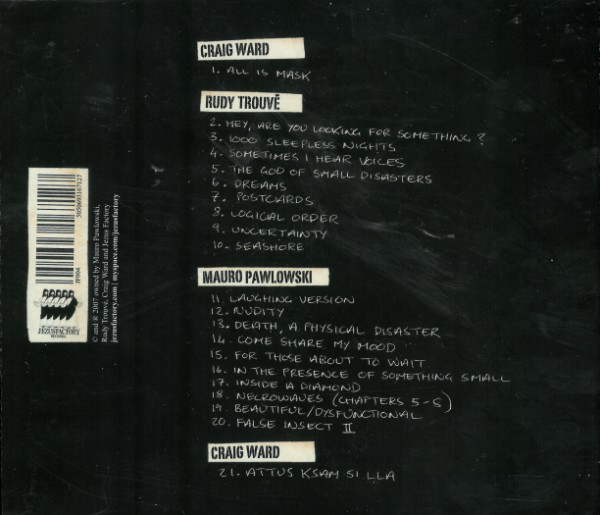 Mauro Pawlowski, Rudy Trouvé & Craig Ward - Pawlowski, Trouvé & Ward (CD, Album) - Afbeelding 2