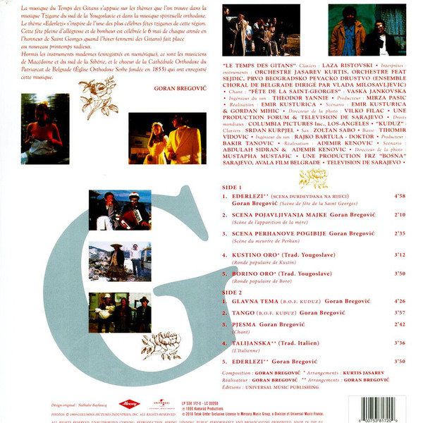 Goran Bregović - Le Temps Des Gitans / Kuduz (Extrait De La Bande Originale Du Film = Original Soundtrack) (LP, Comp, RE) - Afbeelding 2