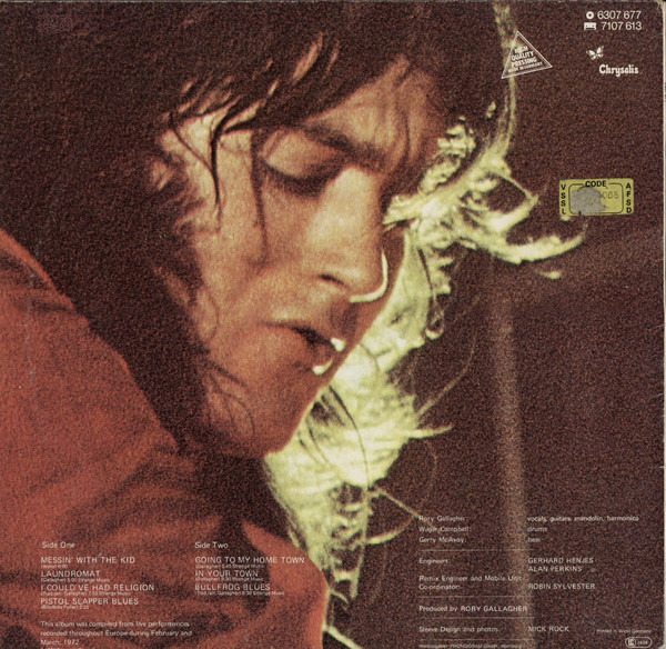 Rory Gallagher - Live In Europe (LP, Album, RE) - Afbeelding 2