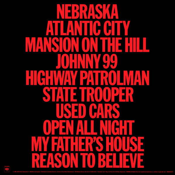 Bruce Springsteen - Nebraska (LP, Album, RE, RM, 180) - Afbeelding 2