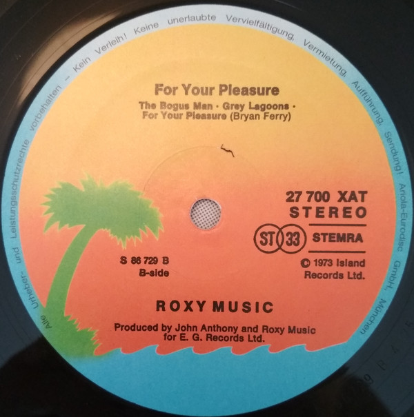 Roxy Music - For Your Pleasure (LP, Album, RE, Gat) - Afbeelding 4