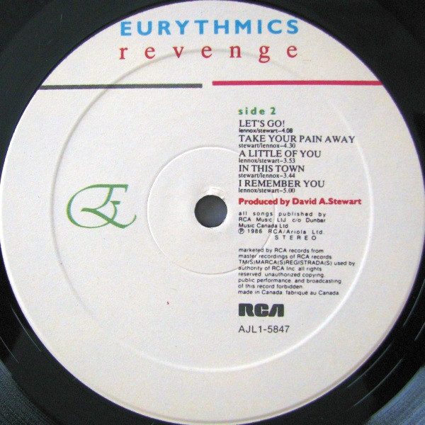 Eurythmics - Revenge (LP, Album) - Afbeelding 4
