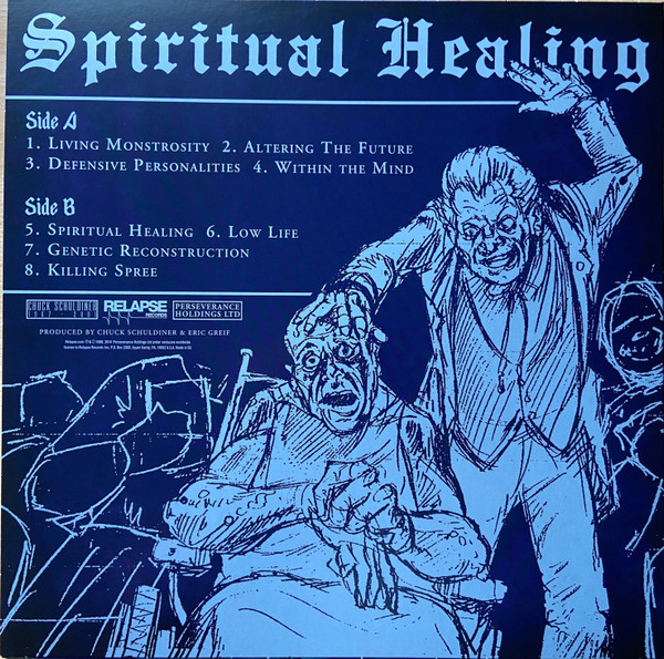 Death (2) - Spiritual Healing (LP, Album, RE, RM, RP, Roy) - Afbeelding 2