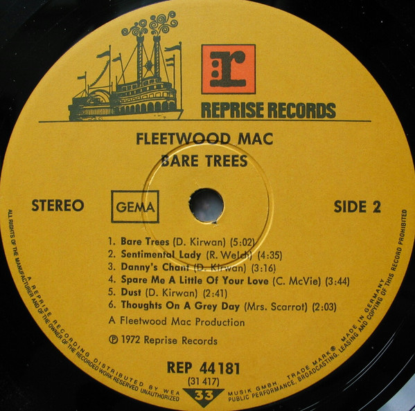 Fleetwood Mac - Bare Trees (LP, Album, RE) - Afbeelding 4