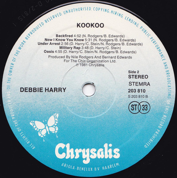 Deborah Harry - KooKoo (LP, Album) - Afbeelding 5