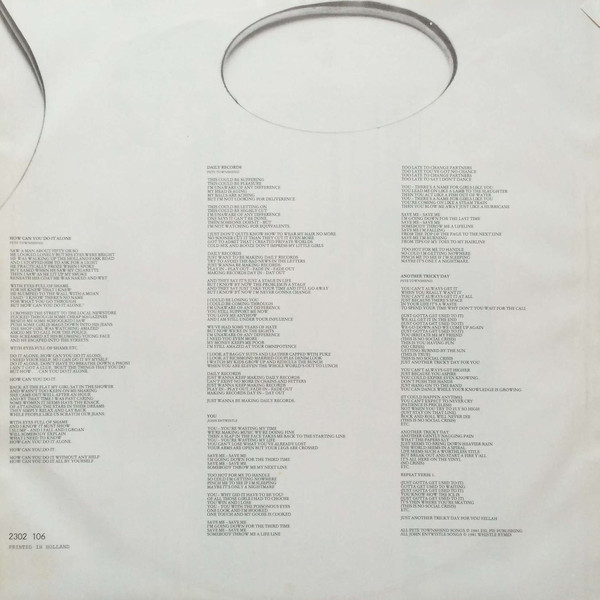 The Who - Face Dances (LP, Album) - Afbeelding 4