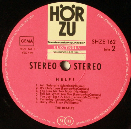 The Beatles - Help! (LP, Album, RE) - Afbeelding 4