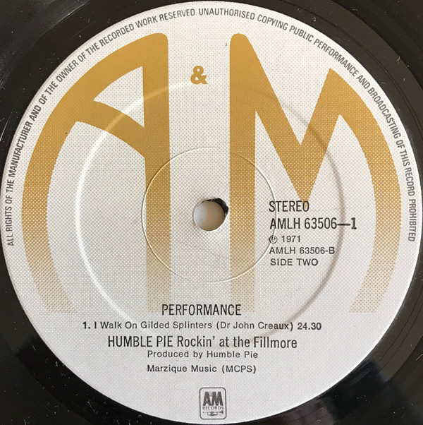 Humble Pie - Performance: Rockin' The Fillmore (2xLP, Album, RE) - Afbeelding 5