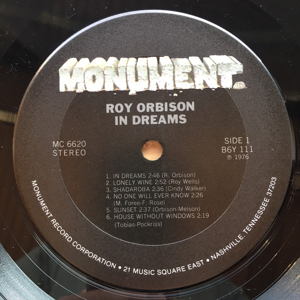 Roy Orbison - In Dreams (LP, Album, RE) - Afbeelding 3