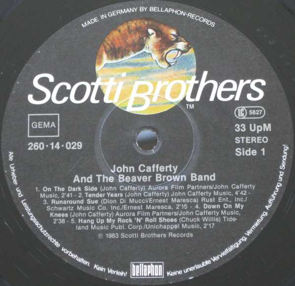 John Cafferty And The Beaver Brown Band - Eddie & The Cruisers (Soundtrack) (LP, Album) - Afbeelding 3