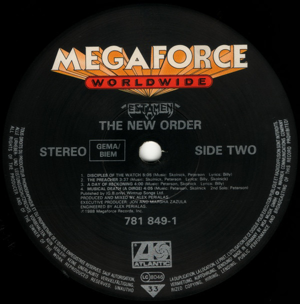 Testament (2) - The New Order (LP, Album) - Afbeelding 3