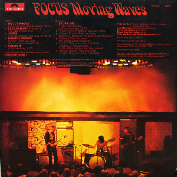 Focus (2) - Moving Waves (LP, Album) - Afbeelding 2