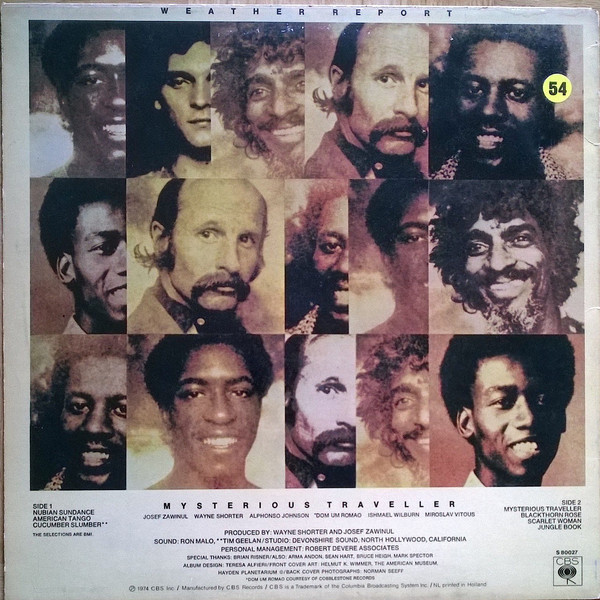 Weather Report - Mysterious Traveller (LP, Album, RE) - Afbeelding 2