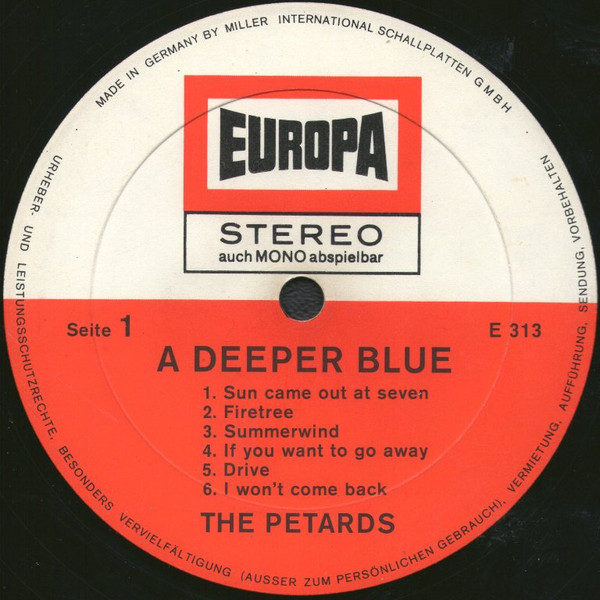 The Petards - A Deeper Blue (LP, Album) - Afbeelding 3