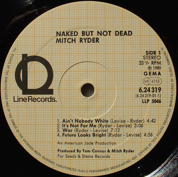 Mitch Ryder - Naked But Not Dead (LP, Album) - Afbeelding 3
