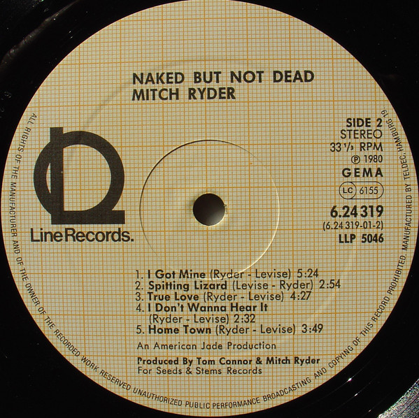 Mitch Ryder - Naked But Not Dead (LP, Album) - Afbeelding 4