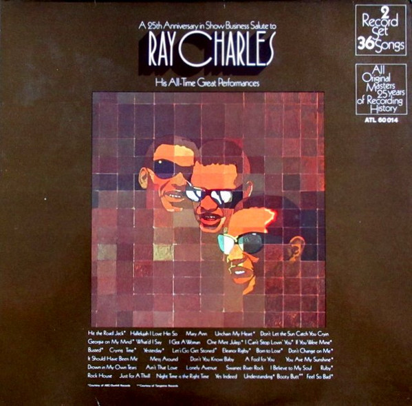 Ray Charles - A 25th Anniversary In Show Business Salute To Ray Charles (2xLP, Comp, RE, Gat)