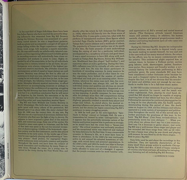 Big Bill Broonzy - Big Bill's Blues (LP, Comp, Mono, Pit) - Afbeelding 4