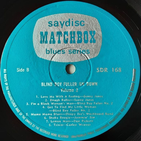 Various - Blind Boy Fuller On Down Vol.2 (LP, Comp) - Afbeelding 4