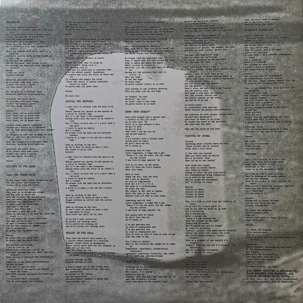 Rage Against The Machine - Rage Against The Machine (LP, Album, RE, RM, 180) - Afbeelding 4