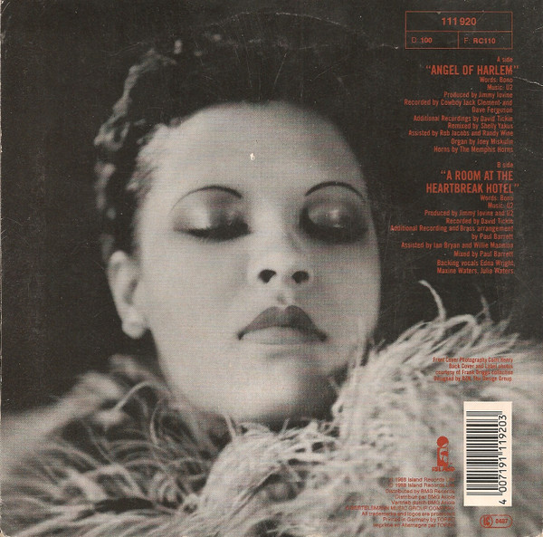 U2 - Angel Of Harlem (7", Single) - Afbeelding 2