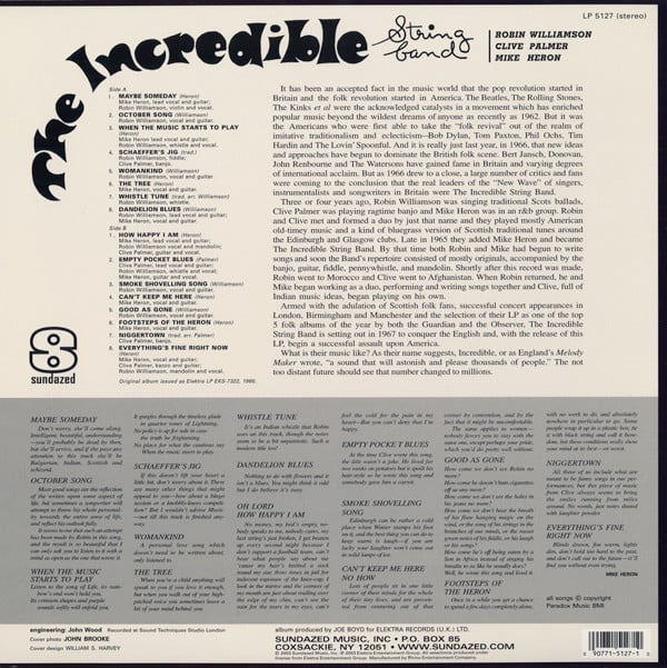 The Incredible String Band - The Incredible String Band (LP, Album, RE) - Afbeelding 2
