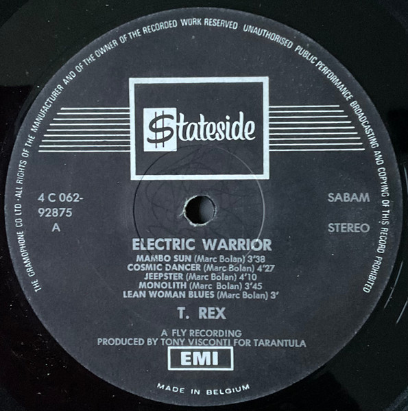 T. Rex - Electric Warrior (LP, Album) - Afbeelding 3
